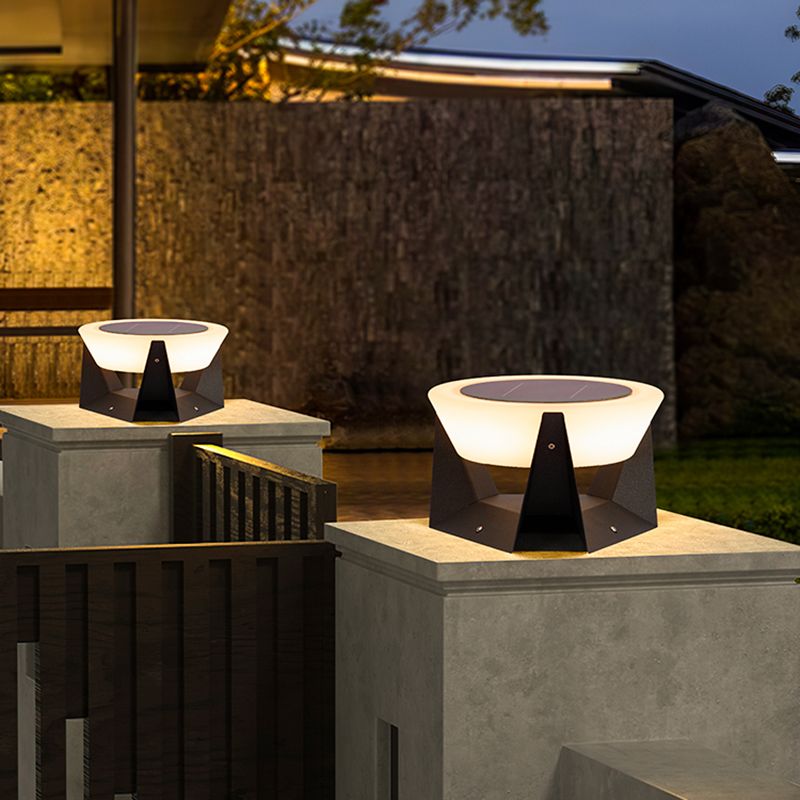 Pena Round Outdoor Pillar Light 