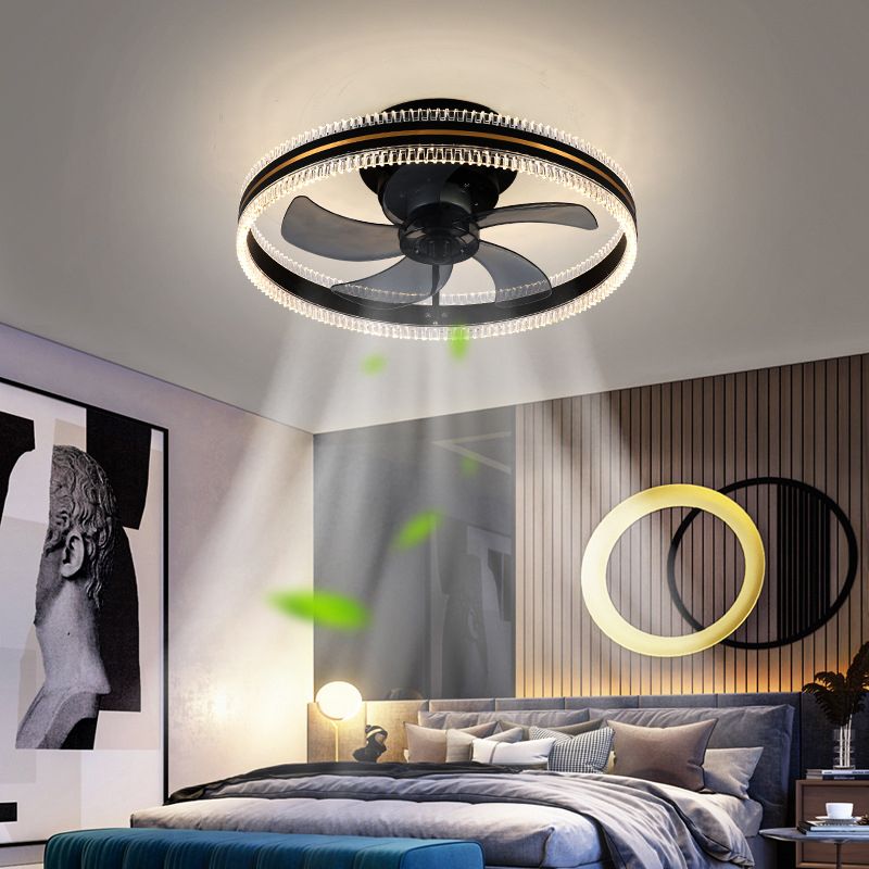 Kirsten Double-light Ceiling Fan with Light, 4 Colour, DIA 50CM