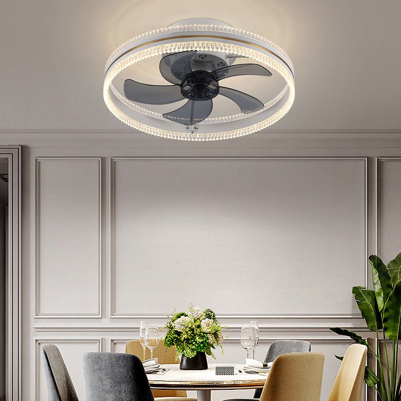 Kirsten Double-light Ceiling Fan with Light, 4 Colour, DIA 50CM