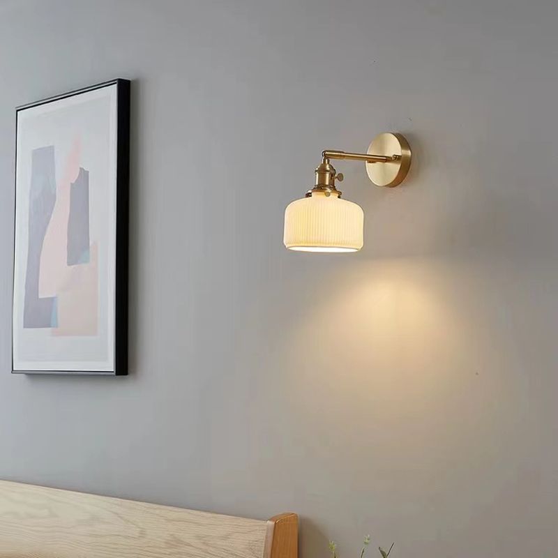 Lottie Geometric Wall Lamp, Metal/Ceramic 