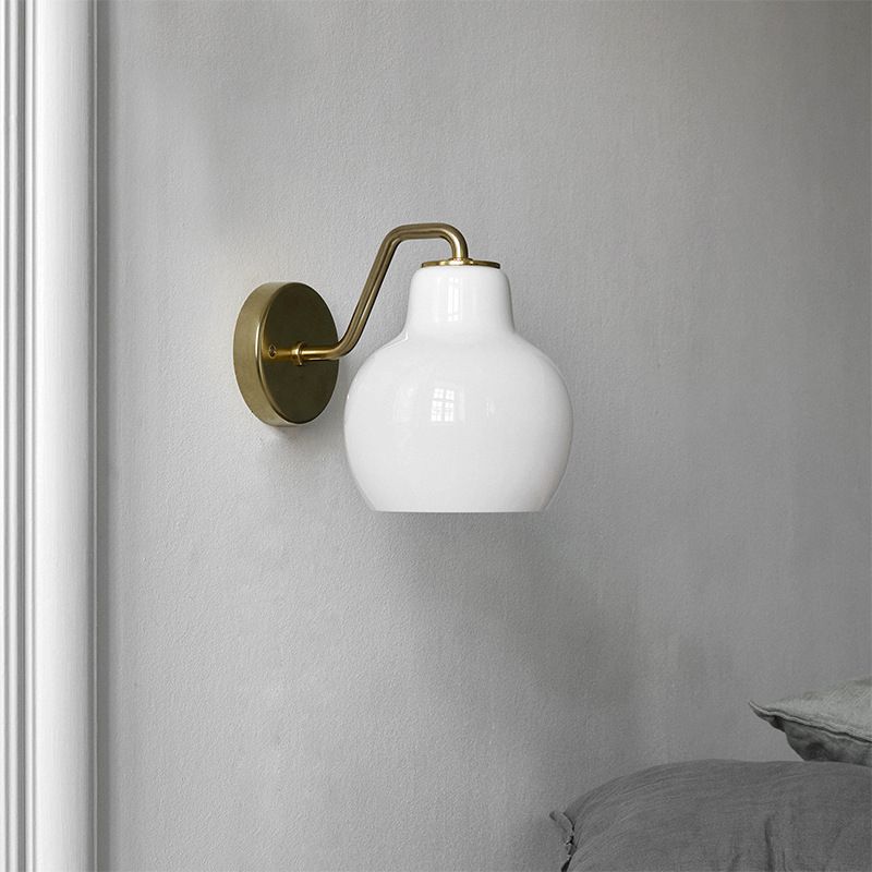 Lily Dome Shape Mirror Lamp for Bathroom, 1/2 Heads, L 28/43CM 