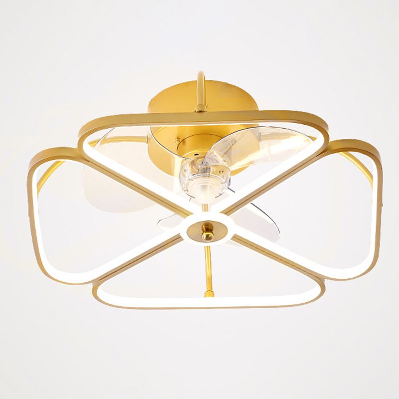 Hana Ceiling Fan with Light, 3 Style, DIA 50CM 