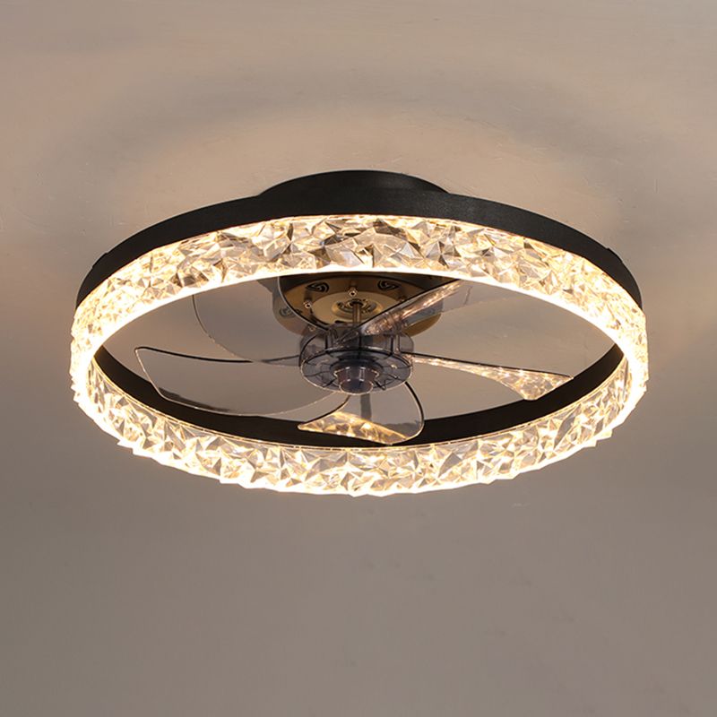 Kirsten Ceiling Fan with Light, 4 Colour, DIA 50CM