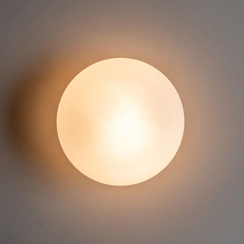 Valentina Modern Kloden Form Forfængelighed Metal Glas LED Væglampe