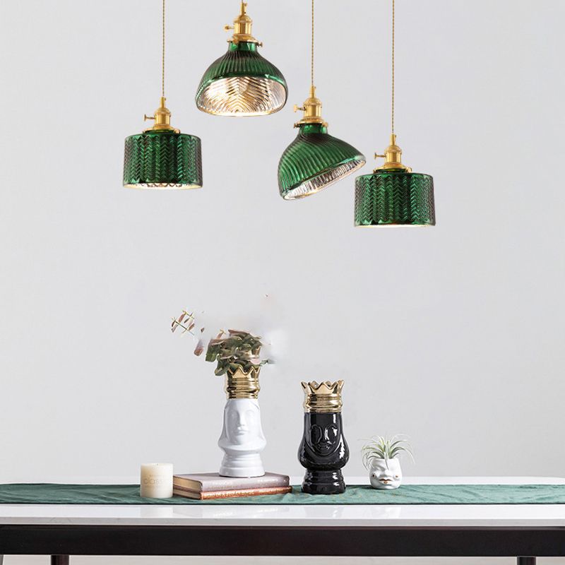 Hailie Green Pendant Lamp, 2 Styles, L 19/23CM 