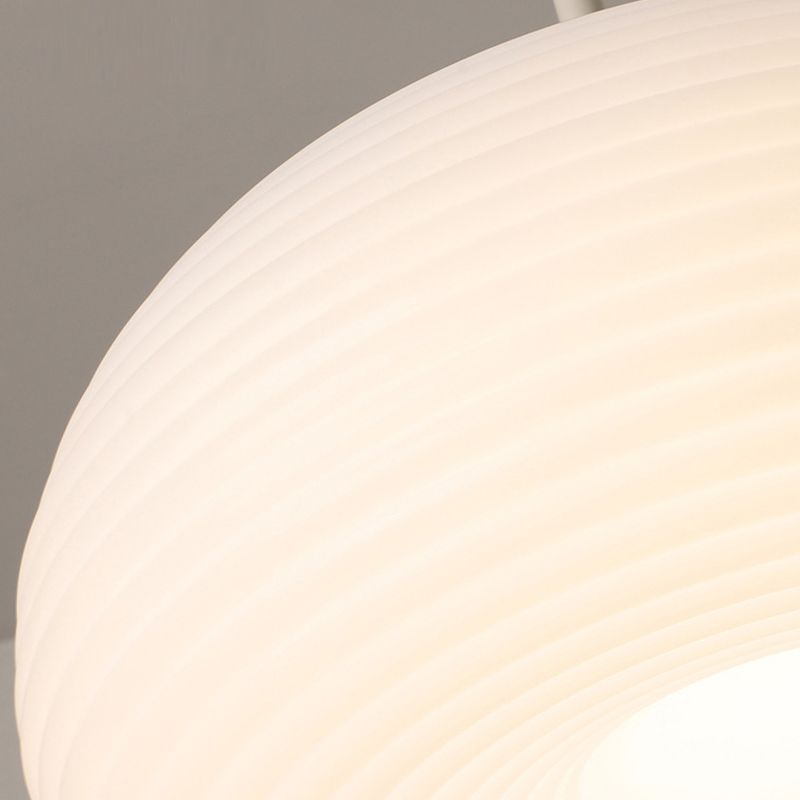 Morandi Drum Shape White Pendant Lamp, DIA 20CM/35CM/50CM