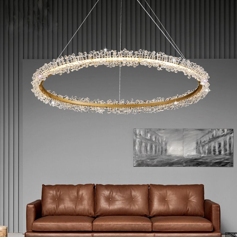 Kristy Circular Chandeliers, 1/2/3 Rings 