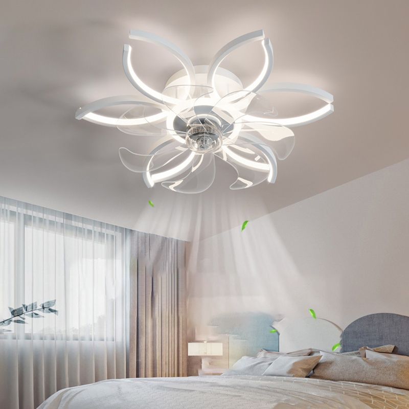 Lacey Ceiling Fan with Light, 4 Style, DIA 52CM
