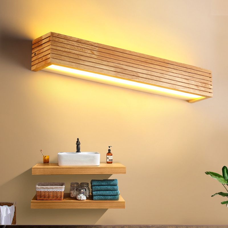 Ozawa Modern Wooden LED Indoor Wall Light, Bedroom 