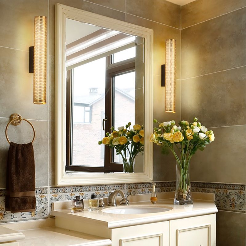 Zaid Modern Mirror Lamp for Bathroom, Brass 