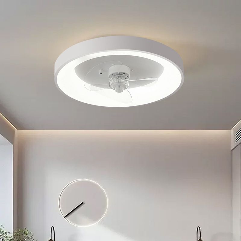 Quinn White Ceiling Fan with Light, DIA 50CM