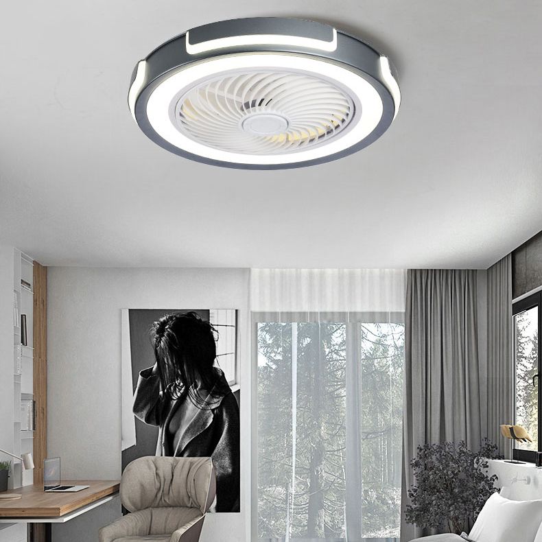 Edge Ceiling Fan with Light, 4 Colour, DIA 50CM 