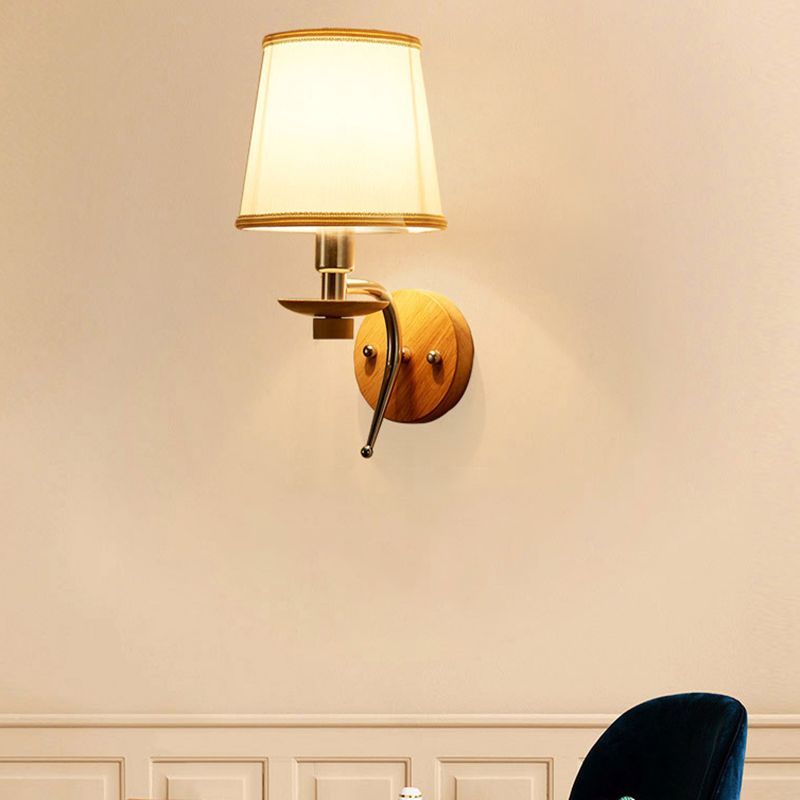 Eryn Mirror lamp for Bathroom, Metal &amp; Wood 