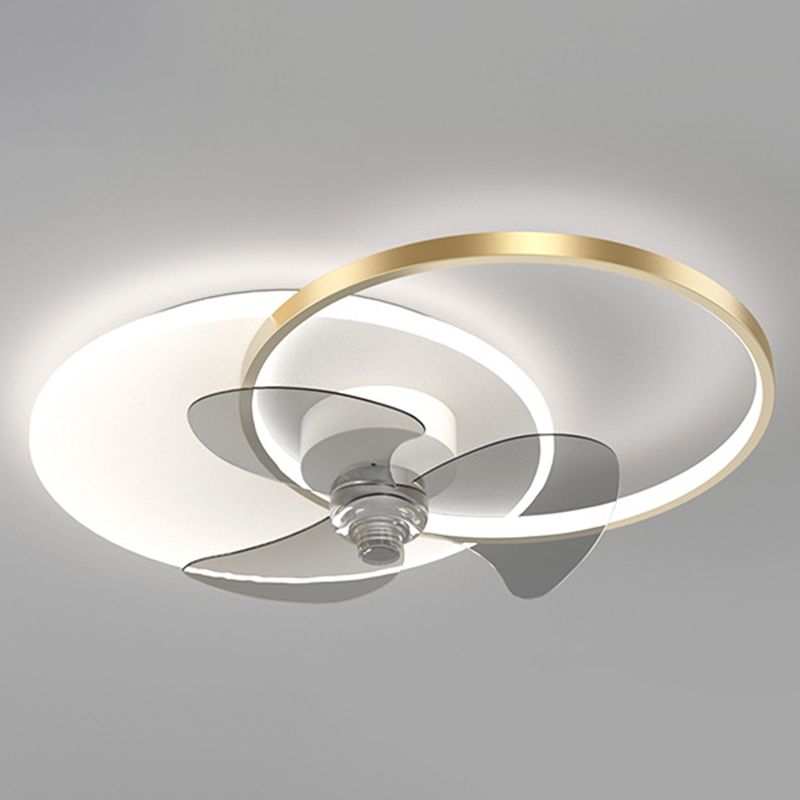Arisha 2-rings Ceiling Fan with Light, 2 Colour, DIA 60CM