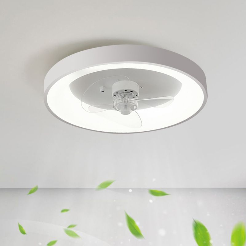 Quinn White Ceiling Fan with Light, DIA 50CM 