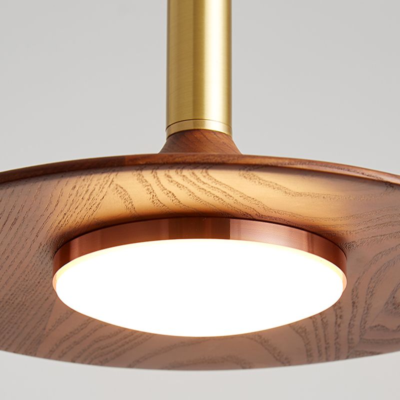 Carins Cluster Pendant Lamp, Metal &amp; Wood, 1/2/3 Heads, DIA 25CM/35CM 