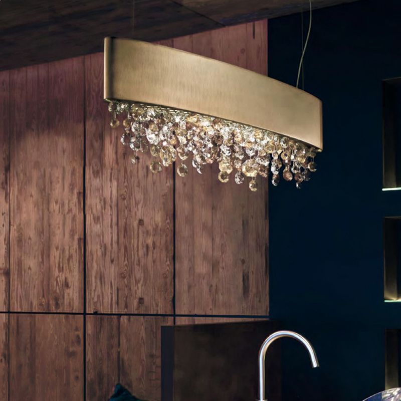 Marilyn Crystal Pendant Lamp, 4 Colours, L 100CM/120CM