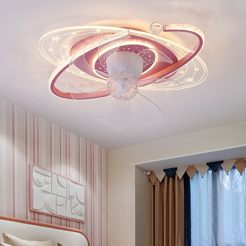 Minori Oval Ceiling Fan with Light, 3 Colour, DIA 50CM