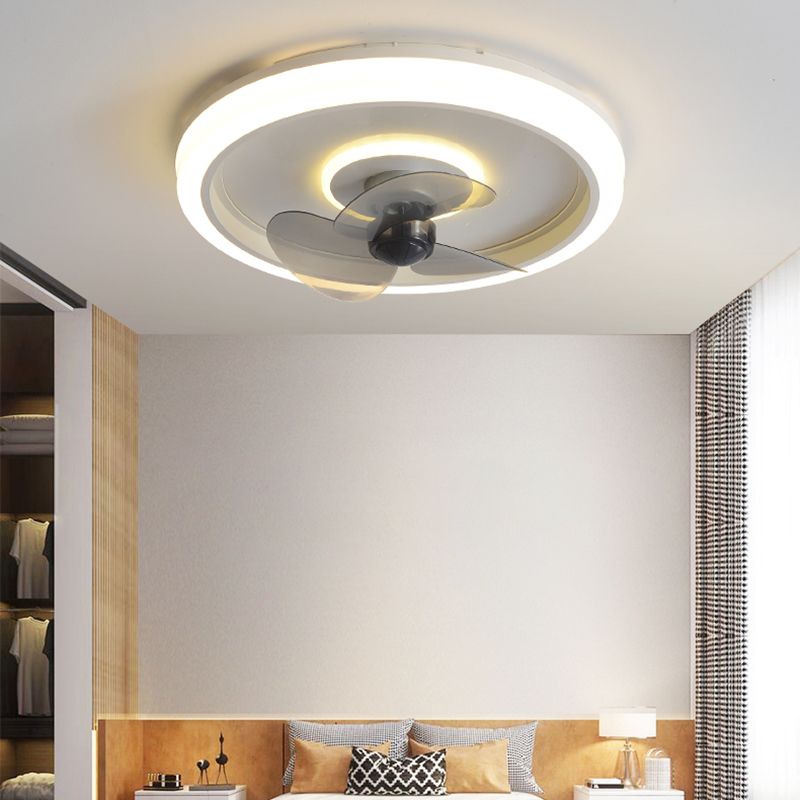 Edge 2-Light Ring Ceiling Fan with Light, 4 Colour, DIA 50CM 