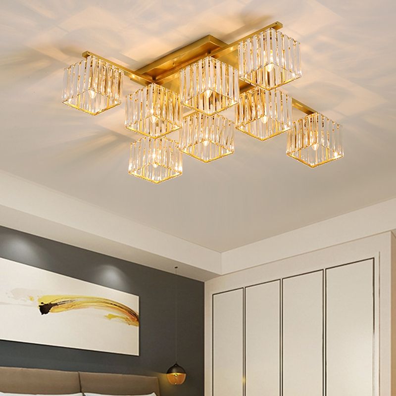 Kristy Ceiling lamp, 2 Colours, 4/6/8 Heads 