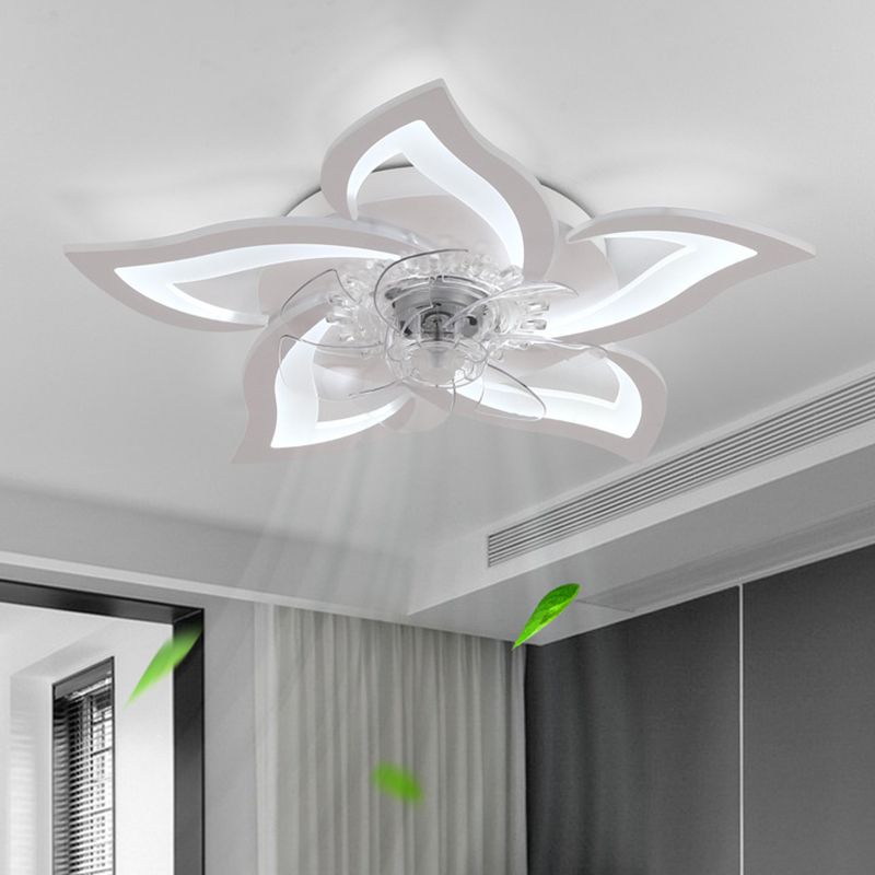 Hana Flower Ceiling Fan with Light, 2 Colour, DIA 65CM
