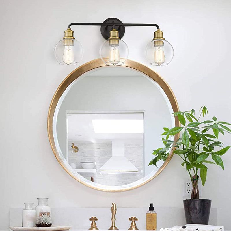 Alessio Dome Mirror Front Mirror Lamp for Bathroom, 2/3 Heads 