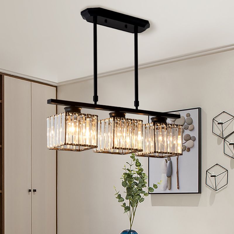 Kristy Pendant Lamp, Black, Gold, 3/4 Heads