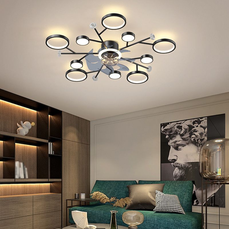 Weiss Ceiling Fan with Light, 2 Colour, DIA 68/88/107cm 