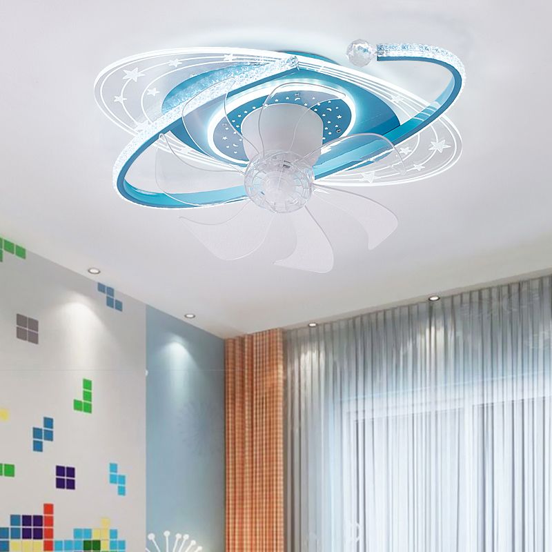 Minori Oval Ceiling Fan with Light, 3 Colour, DIA 50CM 