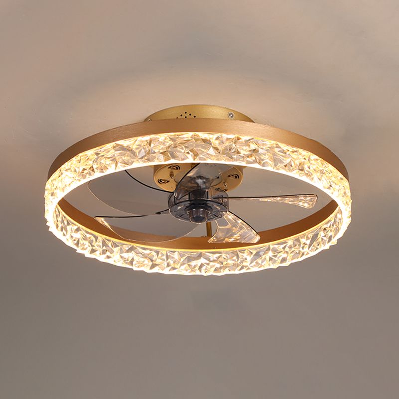 Kirsten Ceiling Fan with Light, 4 Colour, DIA 50CM