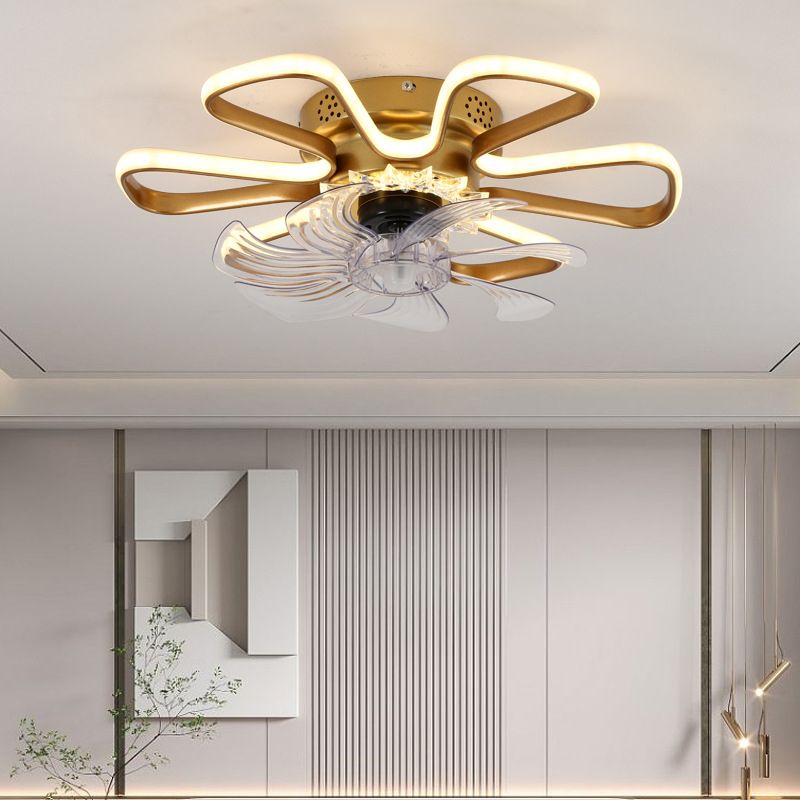 Hana Ceiling Fan with Light, 3 Colour, DIA 50CM