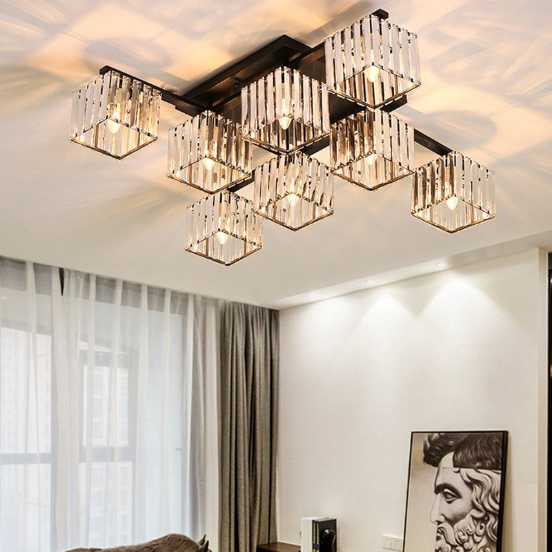 Kristy Ceiling lamp, 2 Colours, 4/6/8 Heads 