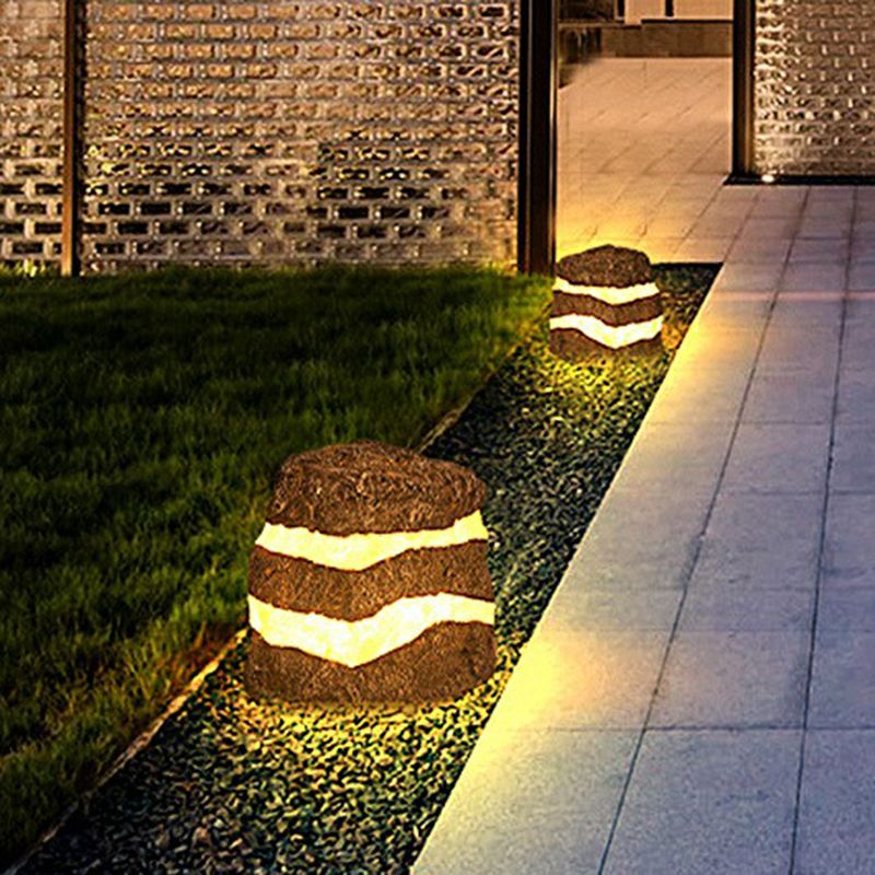 Pena Stone Outdoor Ground Light, 5 Style 