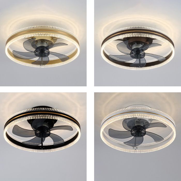 Kirsten Double-light Ceiling Fan with Light, 4 Colour, DIA 50CM