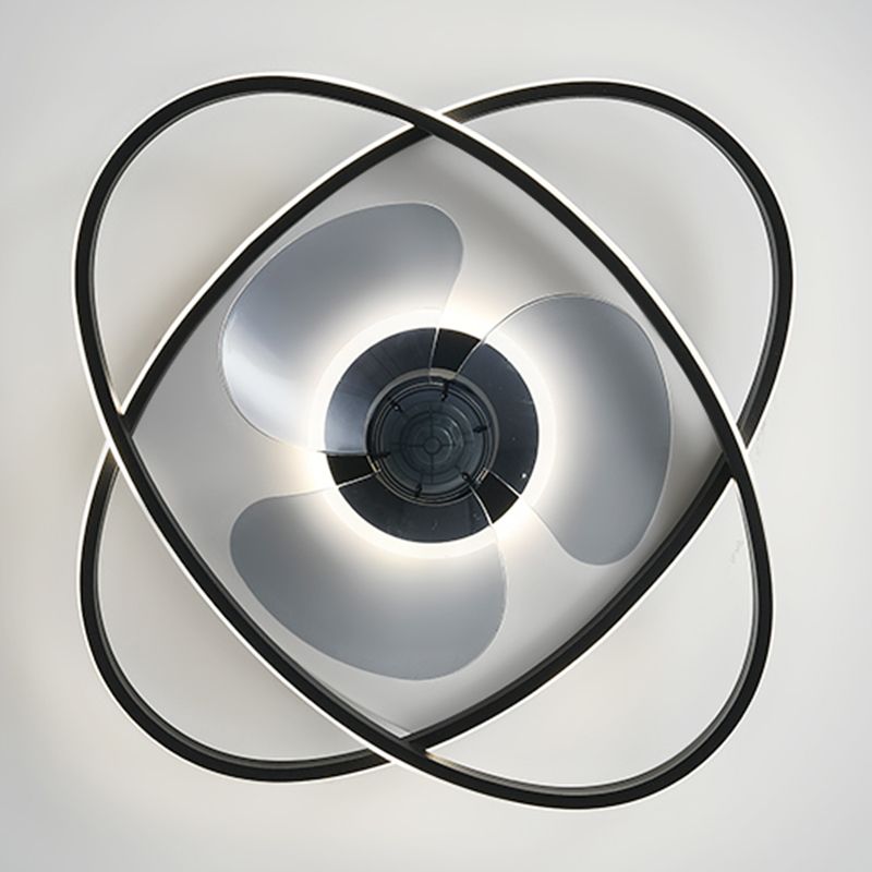 Arisha Double-ring Ceiling Fan with Light, 5 Colour, DIA 50CM