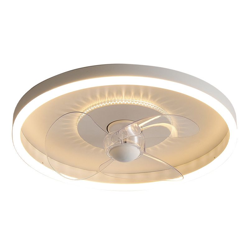Quinn White Double-light Ceiling Fan with Light, DIA 40/50CM 