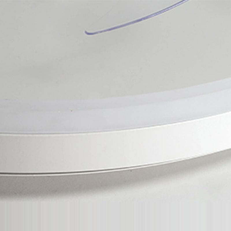 Edge 7-Blade Ring White Ceiling Fan with Light, DIA 40/50/60CM 