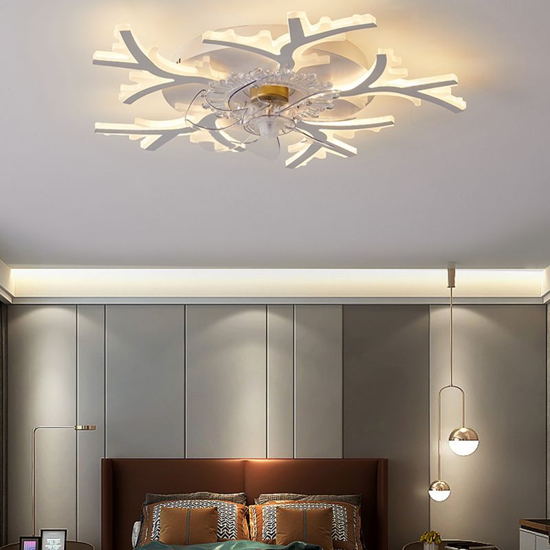 Hana Ceiling Fan with Light, 8 Style