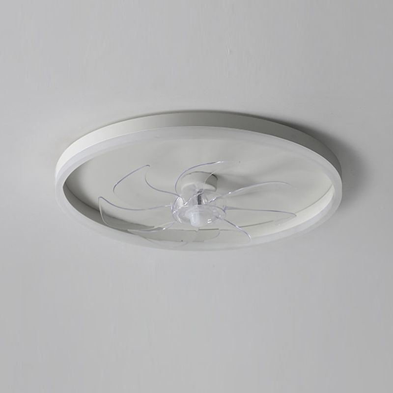 Edge 7-Blade Ring White Ceiling Fan with Light, DIA 40/50/60CM