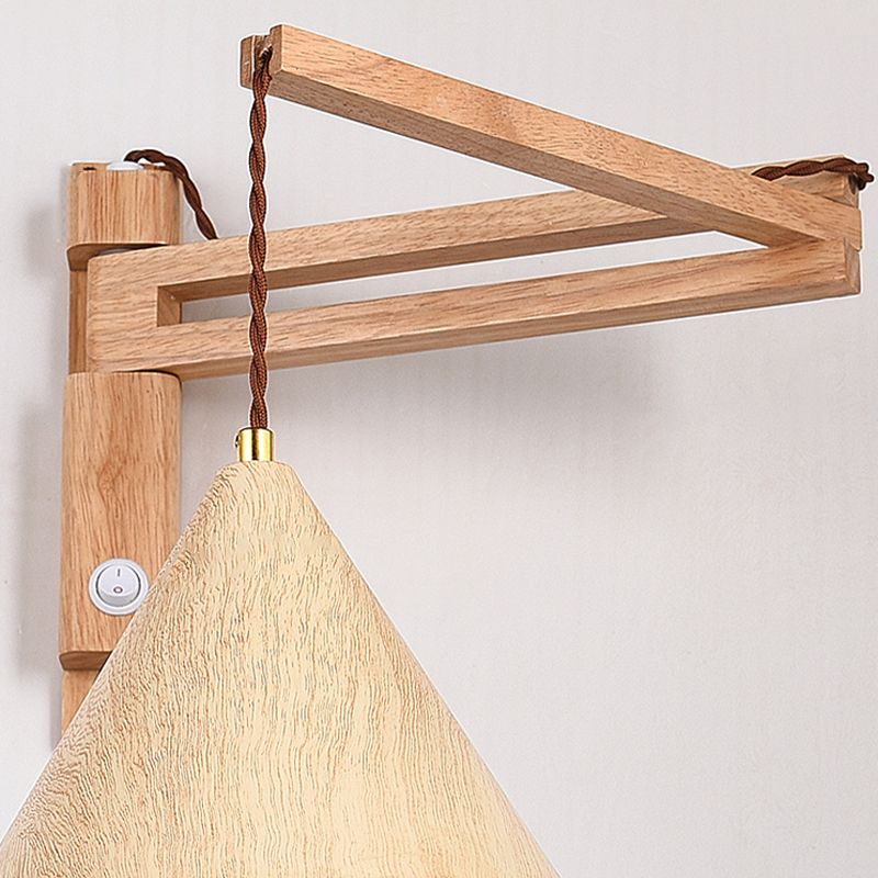 Ozawa Adjustable Wall Lamp, Wood/Metal, 2 Colors, Living Room
