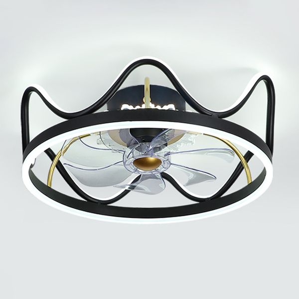 Madina Crown 2-Light Ceiling Fan with Light, 2 Colour 