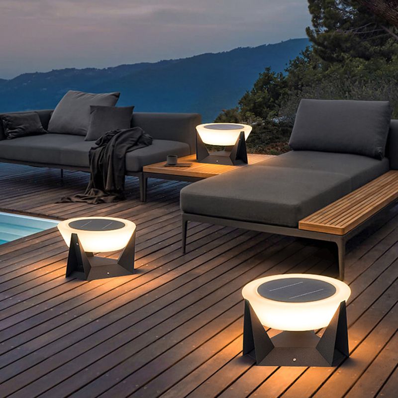 Pena Round Outdoor Pillar Light 