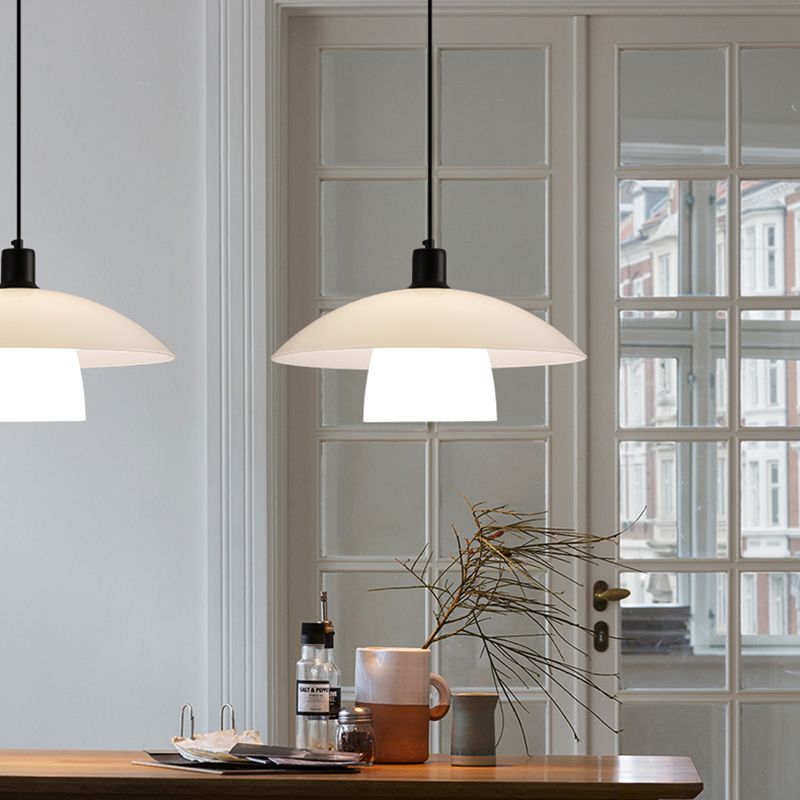 Carins White Pendant Lamp, DIA 30CM/40CM