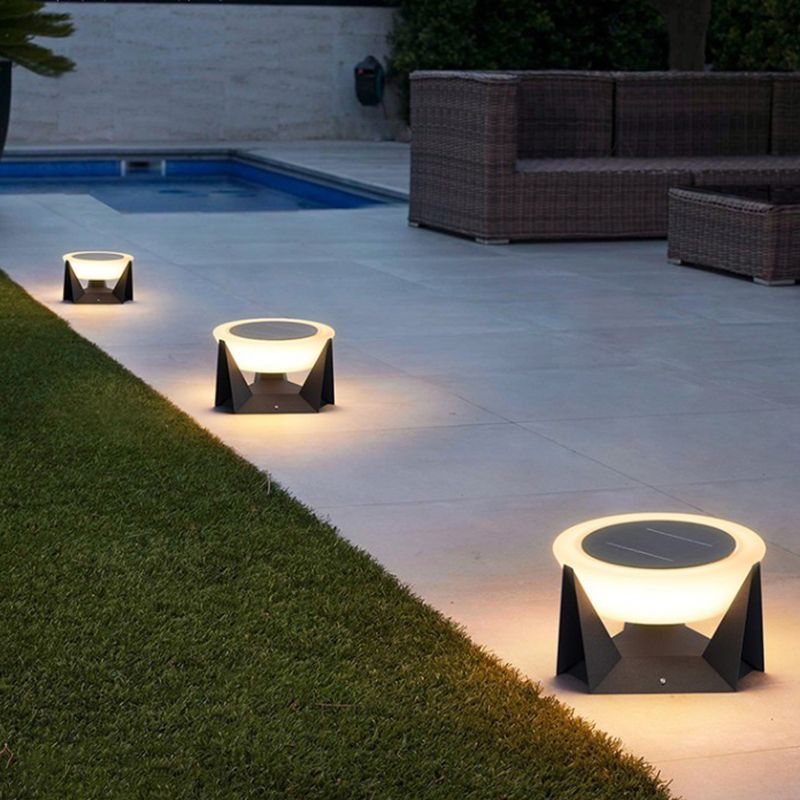 Pena Round Outdoor Pillar Light 