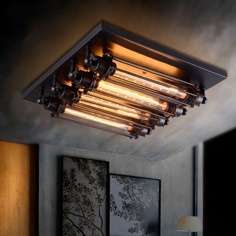 Alessio Tubular cage Ceiling lamp