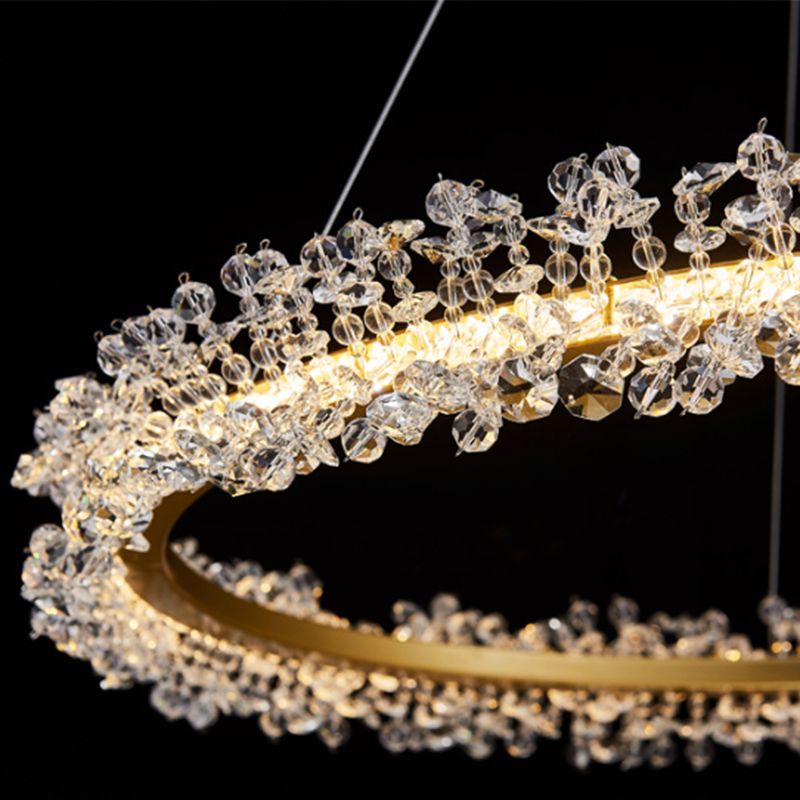 Kristy Circular Chandeliers, 1/2/3 Rings 