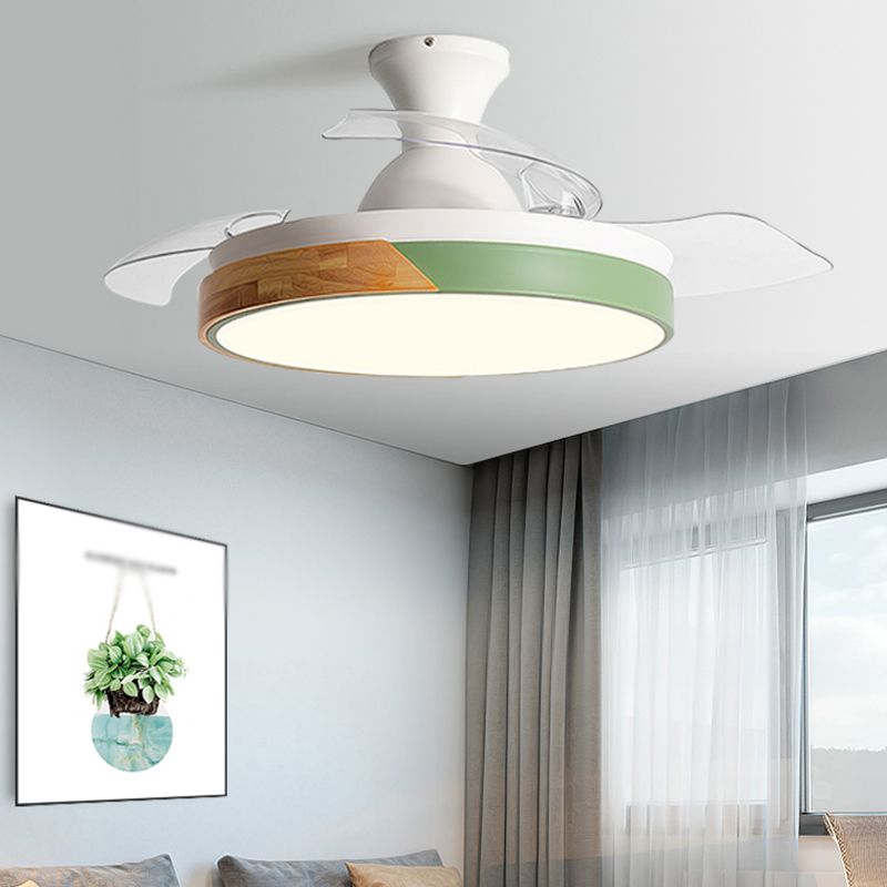 Morandi Invisible Blades Ceiling Fan with Light, 5 Colour, DIA 90/100CM 