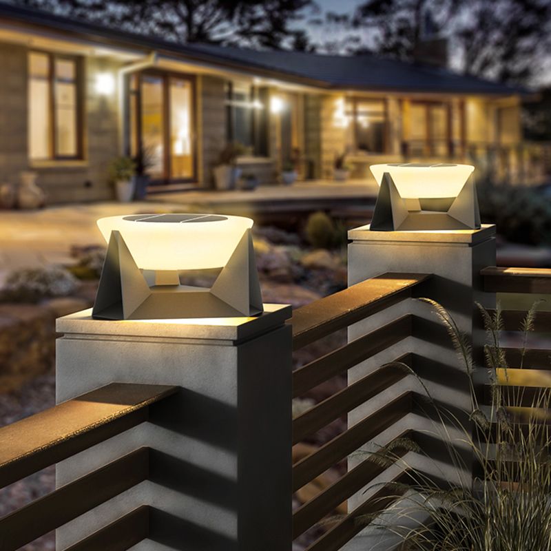 Pena Round Outdoor Pillar Light 