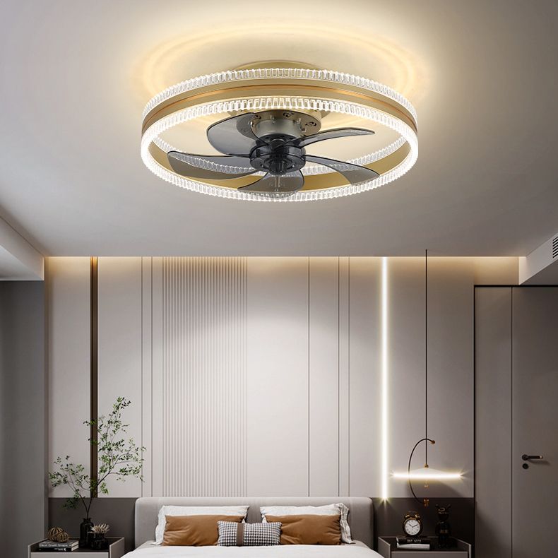 Kirsten Double-light Ceiling Fan with Light, 4 Colour, DIA 50CM 