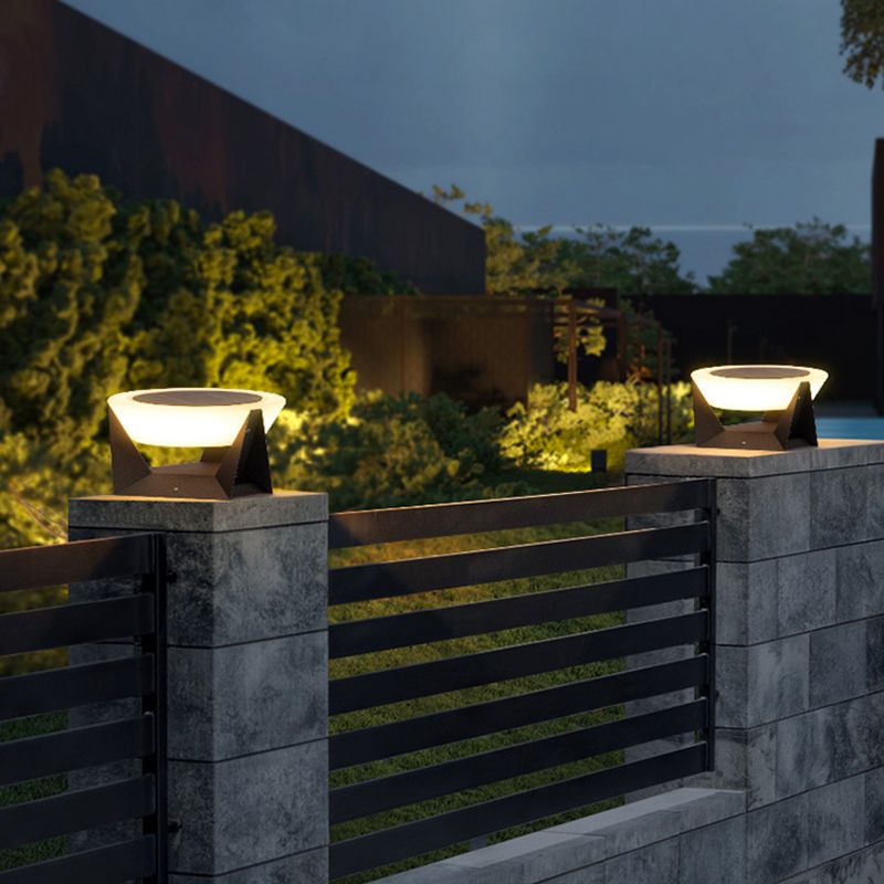 Pena Round Outdoor Pillar Light 